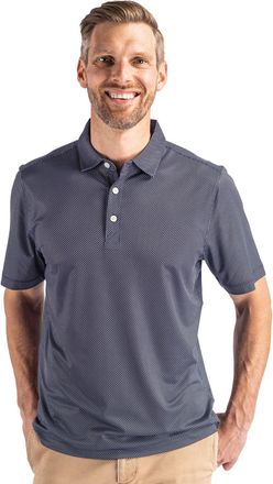 Cutter & Buck Pike Eco Symmetry Print Stretch Recycled Mens Polo