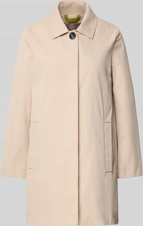 Christian Berg Mantel mit verdeckter Knopfleiste und Eingrifftaschen in Sand, Gr&ouml;&szlig;e 36