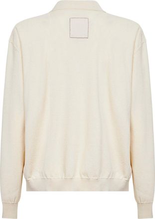 Uma Wang Mens Rib Knit Polo Shirt Off White Cotton T-shirts And Polos