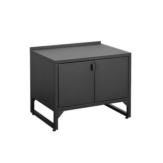 Sweeek M&oacute;dulo cocina exterior de acero, 2 puertas, 80cm, negro