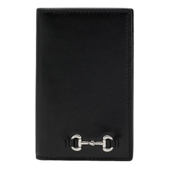 Gucci 25 Horsebit Card Holder Black 846951-AAFP1-1000