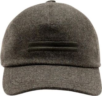 Ermenegildo Zegna Cappello da baseball in cashmere Oasi - - Accessories - Uomo - Marrone - S