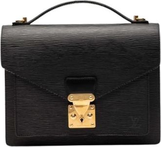Louis Vuitton Pre-owned Monceau - Dames - Vintage Handtas - Zwart - ONE Size - Leer - Vintage