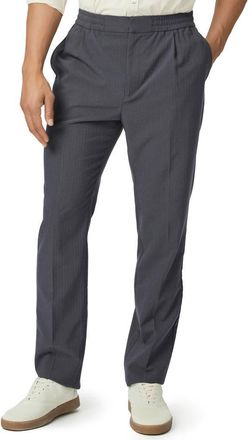 Paige Edmund Straight Leg Trousers in Thunder Sky at Nordstrom, Size 28