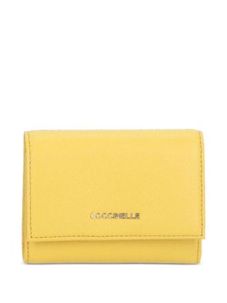 Coccinelle Metallic Soft leather wallet - Yellow