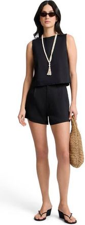 Onia Boatneck Shell Top in Black at Nordstrom, Size X-Small