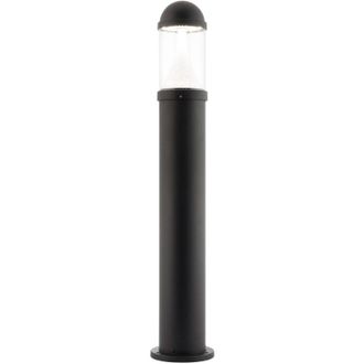 Loops Outdoor Bollard Post Light - 20W CCT LED Module - Textured Black Finish