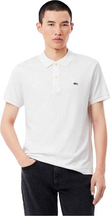 Lacoste Polohemd met korte mouwen van Pima-katoen voor heren (Wit)