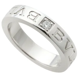 Bulgari White Gold White Gold (18K) Band Ring (Pre-Owned)
