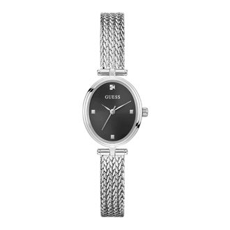 Guess Accessoires, Dames, Grijs, ONE Size, Ruby Mesh Horloge