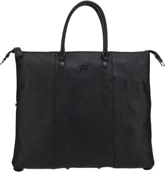 Gabs Omzetbare Leren Tas Icon Black - Dames - Shoppers - Zwart - ONE Size - Leer - Tassen
