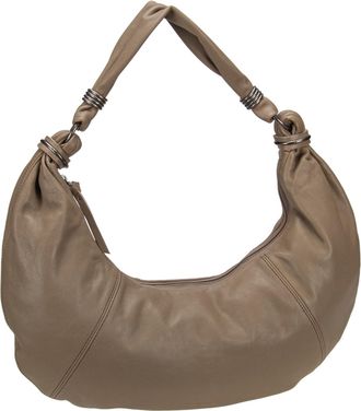 Fredsbruder FREDsBRUDER Always With You Big Hobo Muddy Leather Shoulder Bag Khaki Taupe