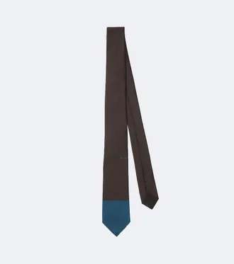 Prada Logo silk tie