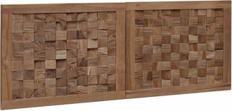 vidaXL Cabecero De Cama Natural Madera De Teca Maciza Vidaxl
