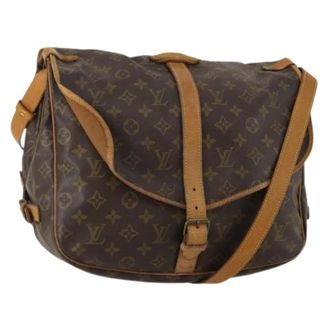 Louis Vuitton Pre-owned Saumur 35 Schoudertas - Dames - Pre-owned - Bruin - Maat: ONE Size Leer