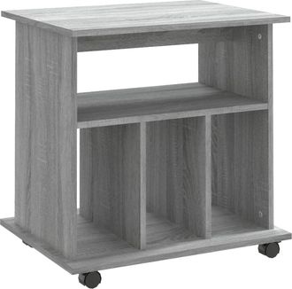 vidaXL Vidaxl - Armadietto Con Ruote Grigio Sonoma 60x45x60cm Legno Multistrato