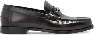 Ferragamo Harry Man loafers - Heren - Loafers - Zwart - 40 1/2 EU - Leer - Schoenen