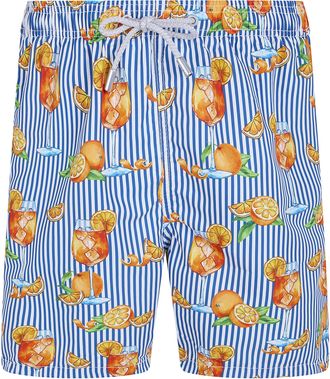 MC2 Saint Barth Gustavia Orange Taste Stripes Swim Shorts