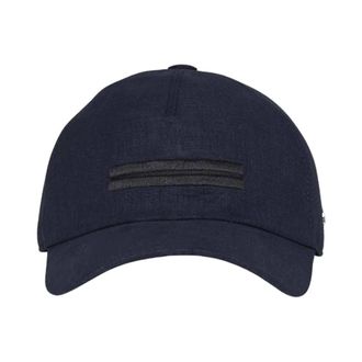 Ermenegildo Zegna Caps, male, Blue, Size: L Oasi Lino Baseball Cap