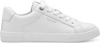 Tamaris Sneaker - Dames - Sneakers - Wit - 38 EU - Leer - Schoenen