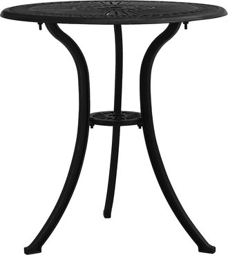 vidaXL Mesa De Jard&iacute;n Aluminio Fundido Negro 62x62x65 Cm Vidaxl