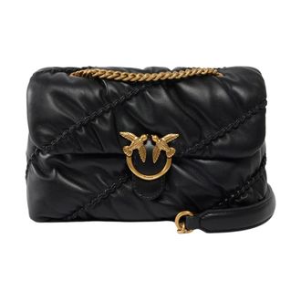 Pinko Pinko, Dames, Tassen, Zwart, Maat: ONE Size Leer