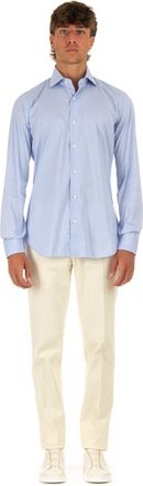 Barba Stretch Poplin Shirt Black Label