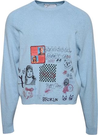 Paly Hollywood Maglione Booze Crooze - Blu