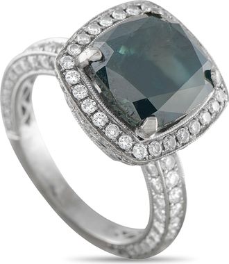 Luxury Bazaar 18K White Gold 1.20ct Diamond Ring MF49-031726