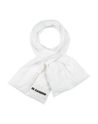 スカーフ JIL SANDER Woman Scarf White J40TE0118J40041 100 Jil Sander Outlet: Neck scarf woman - White | Jil Sander