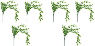 OEM Guirnalda De Flores Artificiales De 6 Piezas Con Dise&ntilde;o De L&uacute;pulo, Planta Colgante Artificial, Enredadera Verde Para Decoraci&oacute;n De Interiores Y Exteri