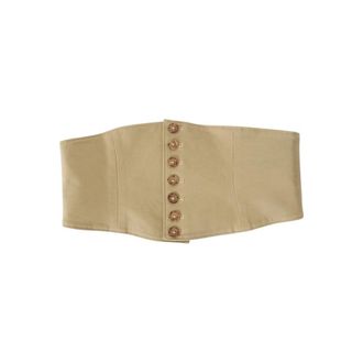 Ines De La Fressange Sylla Riem - Dames - Accessoires - Beige - Maat: ONE Size Katoen