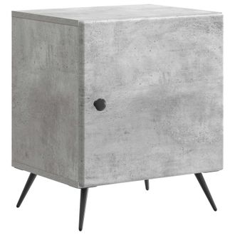 vidaXL Armario De Noche Gris Hormig&oacute;n 43 X 34,5 X 50 Cm Vidaxl