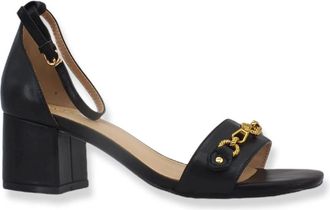 Guess High Heel Sandalen - Dames - Sandalen met hakken - Zwart - 40 EU - Leer - Schoenen