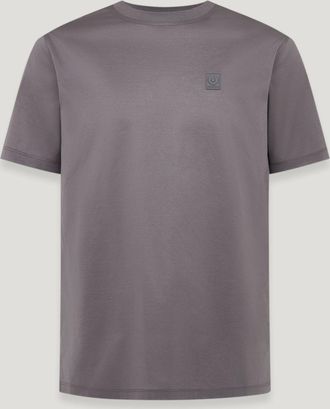 Belstaff Camiseta Steel Para Hombre Punto De Algod&oacute;n Gris Hurac&aacute;n 3xl