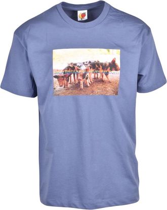 Sky High Farm T-shirt - Heren - T-shirts - Blauw - S - Katoen - Tops