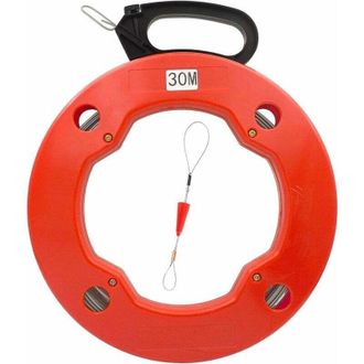OEM Aguja De Acero Para Electricista De 30 M, Cinta De Pesca Para Cable En Estuche De Pl&aacute;stico Con Cabezal Gu&iacute;a Flexible