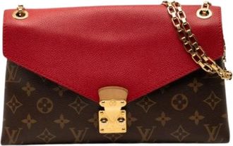 Louis Vuitton Pre-owned Pallas Chain - Dames - Vintage Schoudertas - Bruin - ONE Size - Leer - Vintage