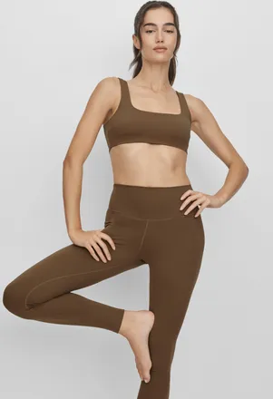 Alo Softsculpt Precision Bra in Java Brown, Size: Medium