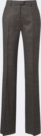 Etro Checked wool straight pants