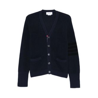 Thom Browne Heren, Truien, Blauw, Maat: XL Katoen