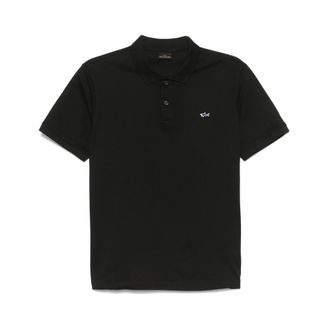 Paul & Shark Polo Shirts, male, Black, 4XL, Button-Up Jumper