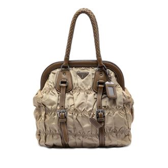 Prada Pre-owned Prada Tessuto Gaufre Frame Tote Ladies MCB4F2MI37UYL86K