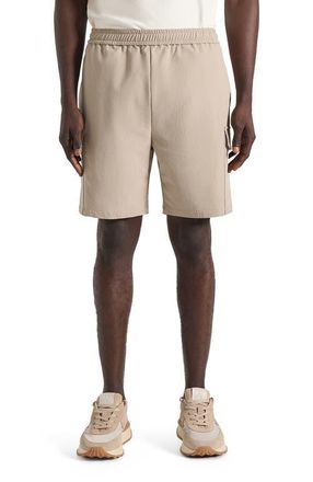 Mani&egrave;re De Voir Dimitri Technical Cargo Shorts in Taupe at Nordstrom, Size X-Large