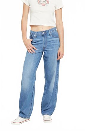 Levi's Womens Baggy Dad Jeans In Heavy Check