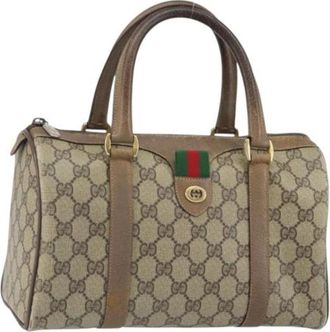 Gucci Pre-owned Handbags, female, Beige, Size: ONE SIZE Pre-owned Plastic Handbag