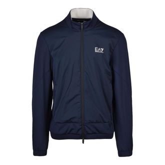 Emporio Armani Zip-throughs, male, Blue, Size: S Zip Sweatshirt