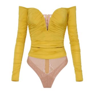 Elisabetta Franchi Body, female, Yellow, Size: XL Body