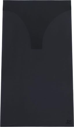 Courrèges sheer tube midi skirt - women - Polyamide/Elastane - L - Black