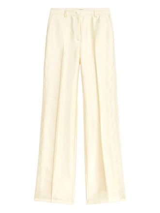 Blumarine wide-leg trousers - women - Viscose/Cotton/Polyamide - 38 - Neutrals